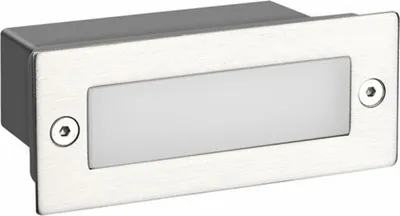 Image de ACA Lighting Luminaire d'orientation extérieur encastré LED 110X44 argent 2W 3000K 90Lm 230V IP54 RA80 PAS230NMP
