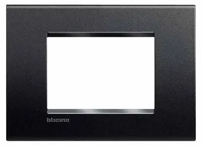 Produktbild von bticino LNA4803AR, Anthrazit, Schraubenlos, Bticino, 120 mm, 86 mm, 1 Stück(e)