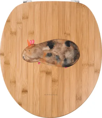 Produktbild von Mr. & Mrs. Panda WC Brille Einhorn Meerschweinchen - Transparent - Geschenk, Meerhörnchen, Klo-Deckel, klo deckel, Meerschwein, Einhörner, WC-Sitz, Unicorn, Klobrille