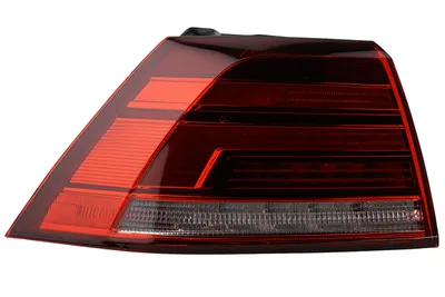 Imagen del producto de Johns, luz trasera LED exterior izquierda, compatible con VW Golf VII 5G1 BA5 17- (portalamparas). Color rojo