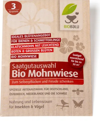 Produktbild von Mohnwiese Klatschmohn (3 g) | Mohnsamen von Biobalu