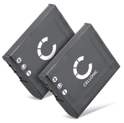 Produktbild von CELLONIC 2x Akku für Kamera Kompatibel mit Sony Cyber-shot DSC-HX20V, Cyber-shot DSC-HX30V, Cyber-shot DSC-HX9, NP-FG1 - (900mAh, 3.7V)