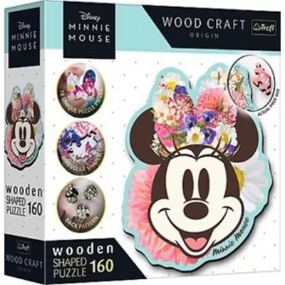 Produktbild von Trefl Holzpuzzle - Minnie Mouse Disney 160 TeileMix 70% Puzzle