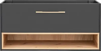 Produktbild von Badezimmer-Unterschrank unter dem Waschbecken in Anthrazit - 120 cm - YANGRA