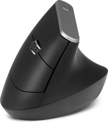 Produktbild von 2,4 G kabellose optische Maus, vertikale Maus, 6 Tasten, ergonomische Mäuse mit 3-Gang-verstellbarer DPI für PC, Laptop, Schwarz
