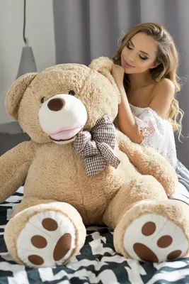 Produktbild von XXL PLÜSCHBÄR TEDDYBÄR KUSCHELTIER PlüSHTIER BÄR STOFFTIER AMIGO 130 BEIGE