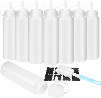 Produktbild von Quetschflasche 250 ml, 8 Stücke, transparent, für Küche