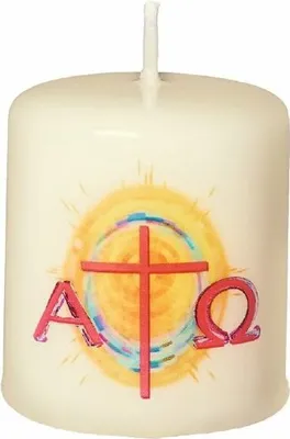 Produktbild von Osterkerze A & O, 60 x Ø 50 mm (#7974)