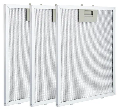 Zdjęcie produktu dla Zestaw 3 metalowych filtrów do okapów, wymiar 320 x 260 mm, 5-warstwowe