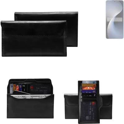 Produktbild von K-S-Trade Handy Hülle kompatibel mit Meizu 21 Note Schutz Hülle Tasche Schutz Case Handytasche Kunstleder schwarz, 1x
