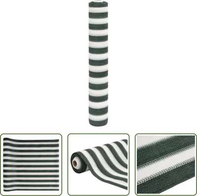 Produktbild von The Living Store Zaunblende Grün und Weiß 1,5x25 m HDPE 195 g/m²