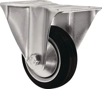 Zdjęcie produktu dla Kółko stałe Ø 200 mm Udźwig 205 kg Płyta z pełnej gumy L135xW110 mm