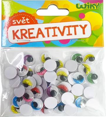 Zdjęcie produktu dla Ruchome kolorowe oczy 12 mm, 50 sztuk
