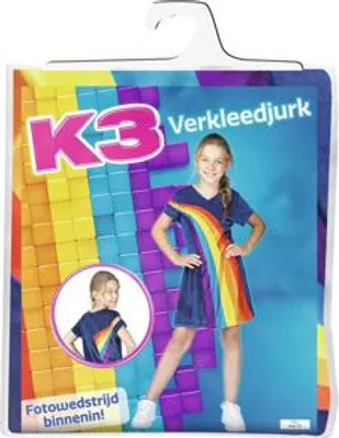 Produktbild von Studio 100 k3 Kleid regenbogenblau 9-11 Jahre