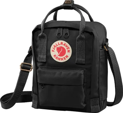 Produktbild von Fjällräven Kånken Sling, Uni, Stoffbeutel, Klein, Reißverschluss, Fronttasche, Schwarz