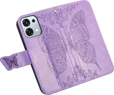 Produktbild von OPPO A6 Pro 5G Hülle - Coverup Schmetterling Klapphülle - Violett