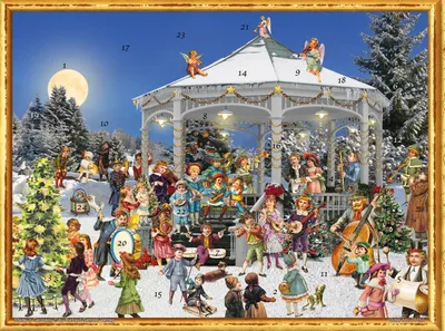 Produktbild von Adventskalender No. 70152 Am Pavillon 26,5x35,5cm