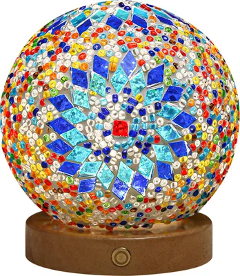 Produktbild von Türkische Tischlampe, böhmische Tiffany-Stil Nachttischlampen