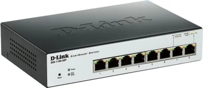 Immagine prodotto di Switch D-Link DGS-1100-08P 190 mm D-Link DGS-1100-08P 8xGE PoE (Lüfterlos) SNMP al dettaglio