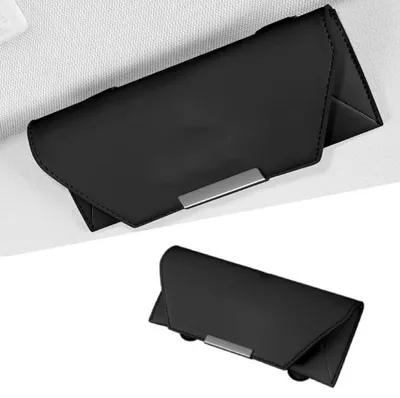 Imagen del producto de Soporte para gafas con visera parasol para el automóvil, ideal para guardar objetos de forma segura