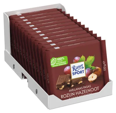 Produktbild von Ritter Sport Rosinen Haselnuss (12x 100gr)