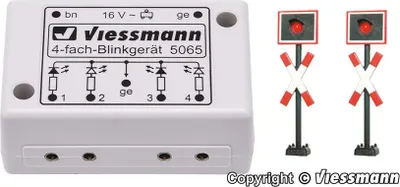 Produktbild von Viessmann 5060 HO H0 Andreaskreuze mit Blinkelektronik, 2 Stück