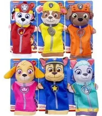 Produktbild von Paw Patrol Plüsch Handpuppe, 6-fach sortiert, 14x26,5cm