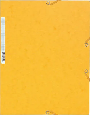 Image de Exacompta Chemise à 3 rabats avec élastique Manila Carton 400g DIN A4 Jaune