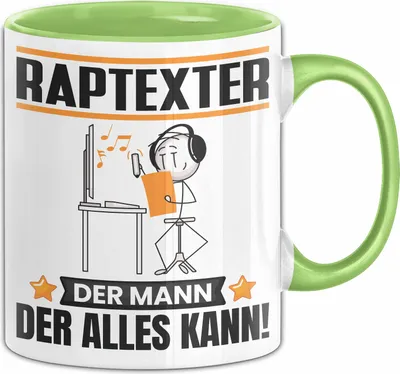 Produktbild von Raptexter Tasse Geschenk für Raptexter Der Mann Der Alles Kann Geschenkidee zum Geburtstag (Grün)
