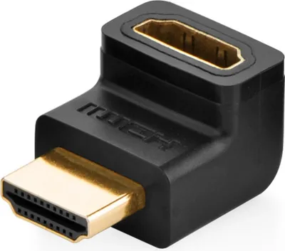 Produktbild von Ugreen HD112, HDMI, Stecker, Buchse, Abgewinkelt, Gerade, Gold
