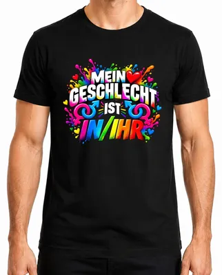 Produktbild von Mein Geschlecht Ist In Ihr Pronomen Humor Zweideutig Spruch Liebe Herren T-Shirt, Schwarz, L