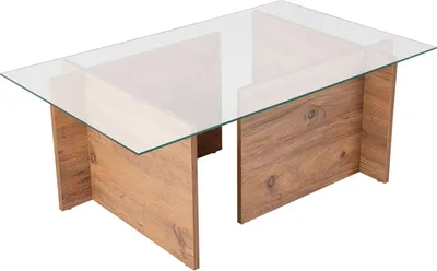 Produktbild von Dmora Couchtisch Illasi 105x65x40h cm Braun mit Zeitschriftenfach