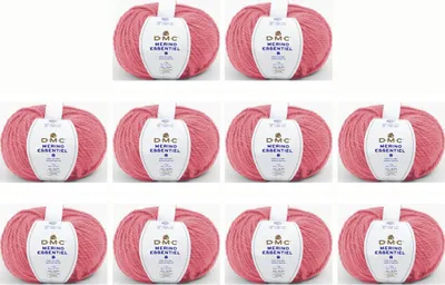 Zdjęcie produktu dla 10x DMC Merino Essentiel-8 - gruba, miękka włóczka składająca się z 55% wełny merino i 45%.poliakryl u (kolor 857)