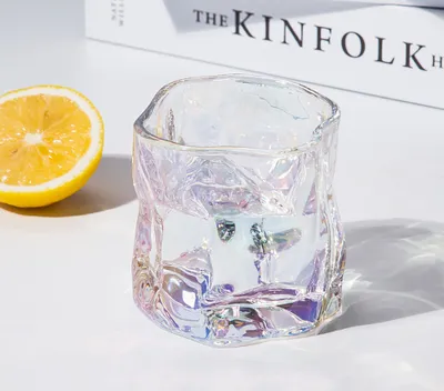 Produktbild von 360Home Trinkgläser Gläser Weingläser glas Wasserbecher Trinkbecher Saftglas 6er 250ML*6 Regenbogen