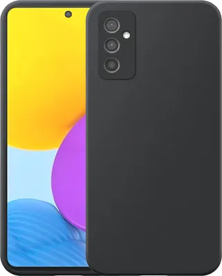 Produktbild von Geeignet für Samsung Galaxy M52 Phone Case Flexible Silicon TPU Case - Flexible Back Cover Case Silicone TPU - Schwarz - Smartphonics