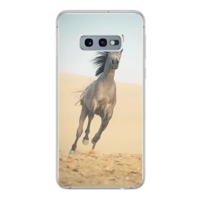 Produktbild von MuchoWow® Handyhülle Schutzhülle Hülle für Samsung Galaxy S10e Pferd - Sand - Wüste Silikon Softcase Handy Hülle - Handy