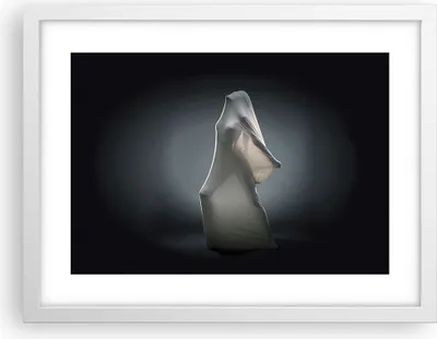 Produktbild von Gerahmtes Poster - Weißer Rahmen - Künstlerisch Frau Kampf - 40x30 cm - Wand Bild - Wanddeko - Wandbilder - Kunstposter - Wandposter - Bilderrahmen - Bilder - Kunstdruck - Wandbild - P2WAA40x30-4167