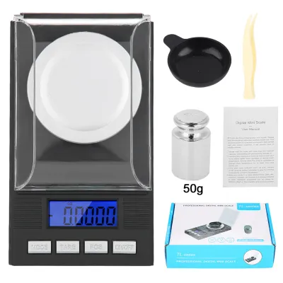 Obrázok produktu pre Mini vrecková váha na šperky, prenosná, vysoko presná (0,001 g) s digitálnym LED displejom (100 g)