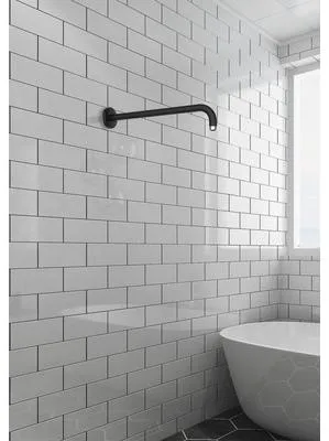 Produktbild von AVITAL Wandarm Rund 36 cm 1/2 matt schwarz"