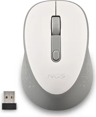 Produktbild von NGS DEW, Beidhändig, Optisch, RF Wireless, 1600 DPI, Weiß