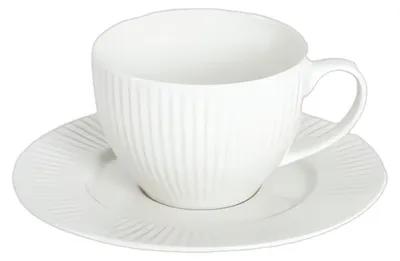 Immagine prodotto di HOMLA Tazza e piattino SIENA, bianco, 240 ml