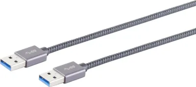 Image de S/CONN connectivité maximale USB A-A Kabel--USB-A Verbindungskabel, 3.2 Gen 2, Pro, 1m (13-37020)