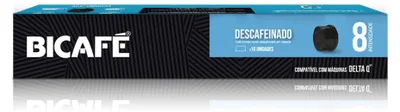 Zdjęcie produktu dla BICAFÉ Descafeinado (kawa bezkofeinowa) kapsułki do Delta Q - 10 kapsułek