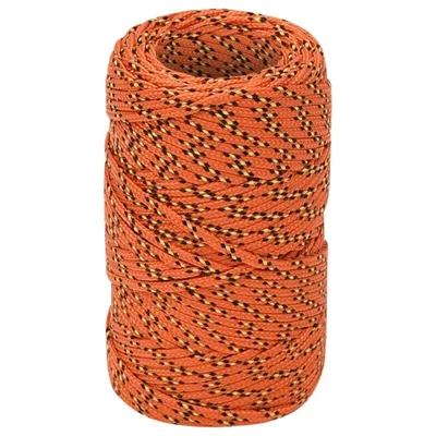 Zdjęcie produktu dla vidaXL Bootsseil Orange 2 mm 100 m Polipropylen