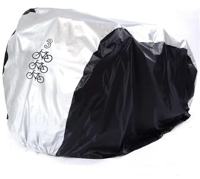 Produktbild von Fahrradabdeckung für 3 Fahrräder, wasserdicht, Nylon, 200x105x110cm, L