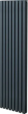 Zdjęcie produktu dla Grzejnik rurowy owalny - 1800 mm x 480 mm - antracytowo-szary