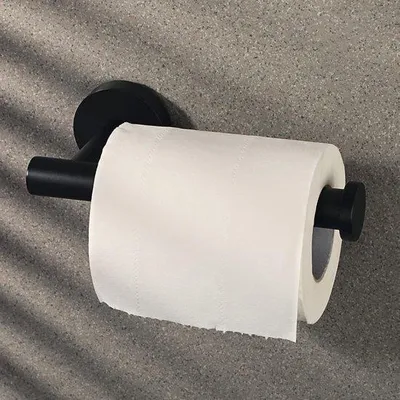 Immagine prodotto di Set da bagno in acciaio inossidabile nero, opaco, resistente