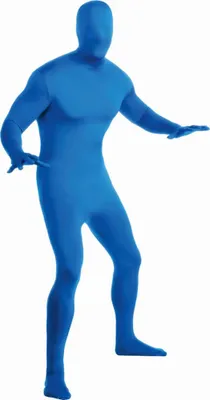 Produktbild von Ganzkörperanzug für Erwachsene blau - XL