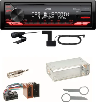 Produktbild von JVC KD-X282DBT Bluetooth Digitalradio Einbauset für Mercedes A C M Klasse