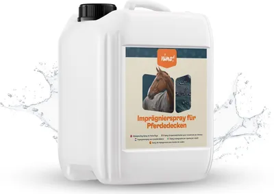 Produktbild von nimo® Imprägnierspray für Pferdedecken | Spray-On Imprägnierung | Imprägnierung, Versiegelung gegen Nässe und Schmutz | Atmungsaktiv | Regenschutz für Pferdedecken